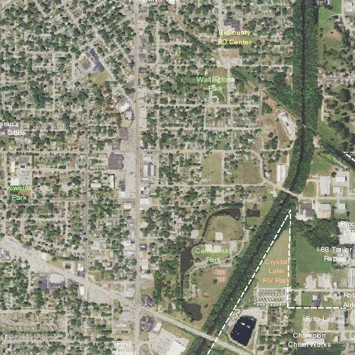 Leaning utility poles reported near US 30 and IL 40