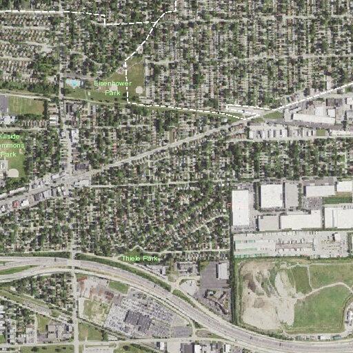 Stolen blue Kia reported near Frontage and I-290