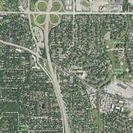 Property damage report near Rolling Meadows