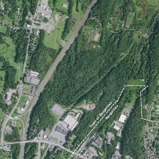 Small brush fire near railroad tracks in Saugerties