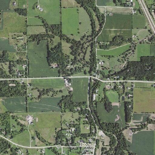 Ditch fire with power line involved near Toddville