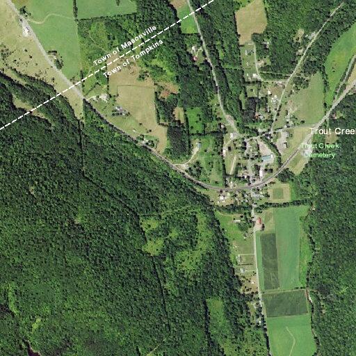 Tilted trailer reported on Trout Creek One