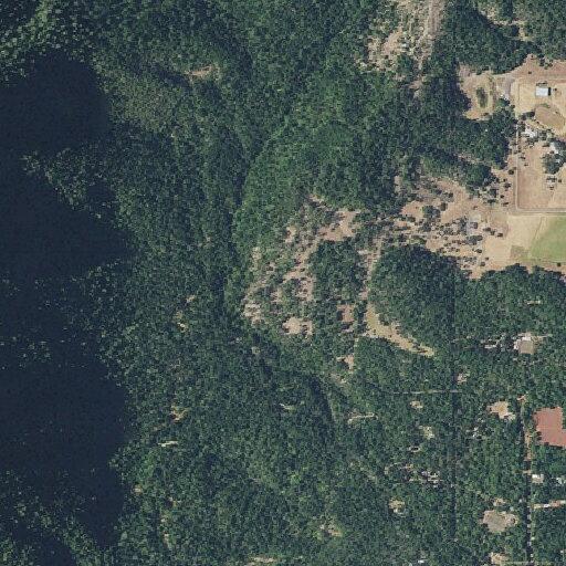 Grass and forest fire near Redwood Highway homes