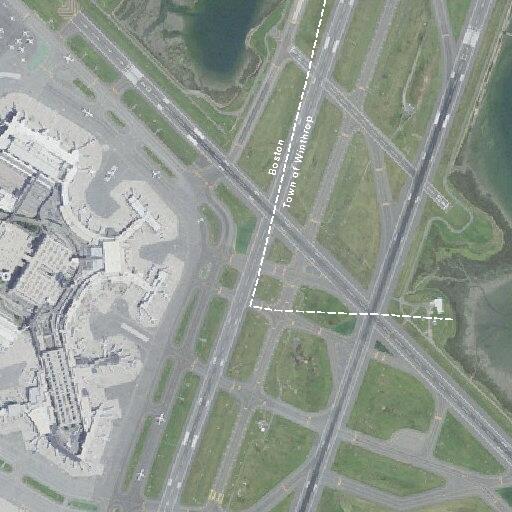 Aircraft brake fire at Logan Airport taxiway