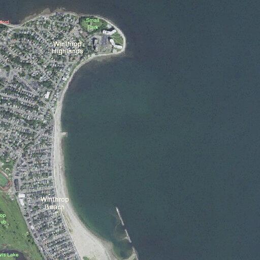 Couple arguing on beach at Winthrop Shore Drive