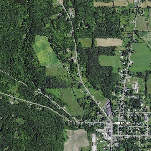 Low electrical wire over road in Prattsburgh