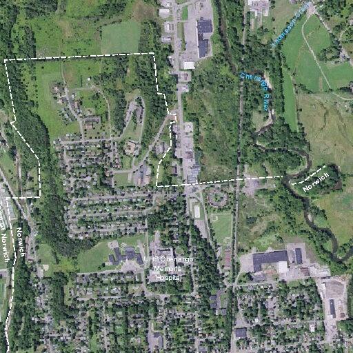 Patient transported to hospital from Norwich address