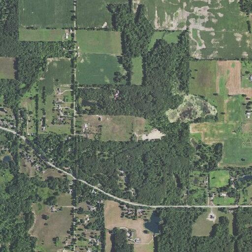 Tree limb on low utility line in Vevay Township