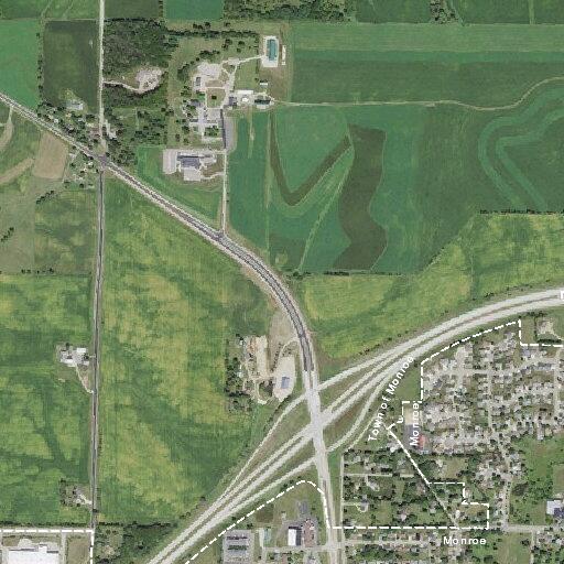 Traffic warning at Second Street and Highway 69