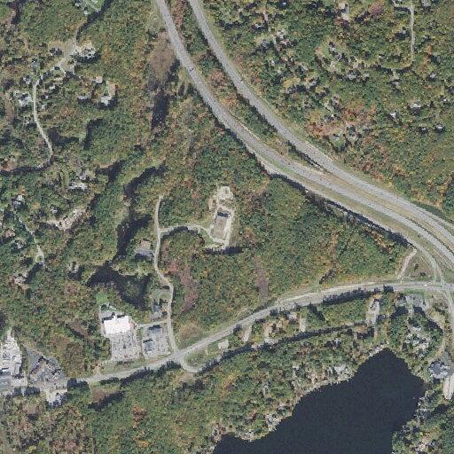 Disabled car with flat tire off Route 111