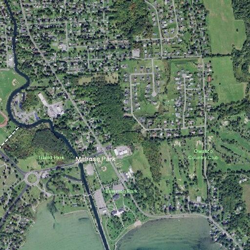 Officer meets person near kayaks at Emerson Park