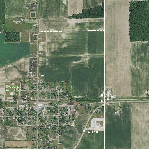 Utility pole broken near house on South State