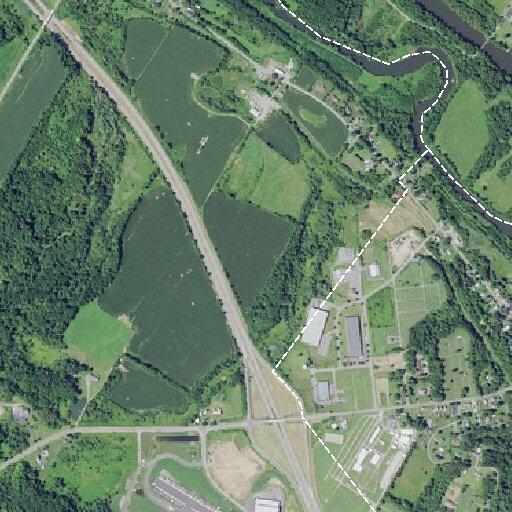 Car hits guardrail on State Route 5S near fairgrounds