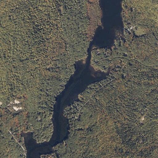 Low hanging wires after vehicle contact on Moose Pond