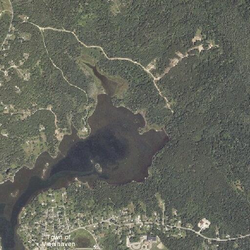 Landing zone set up for medical evacuation in Vinalhaven