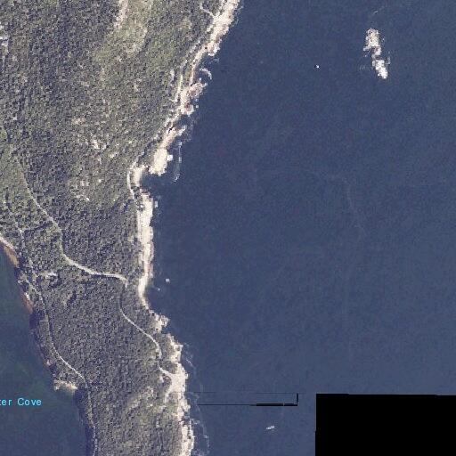 Unattended vehicle with climbing gear at Otter Cliff