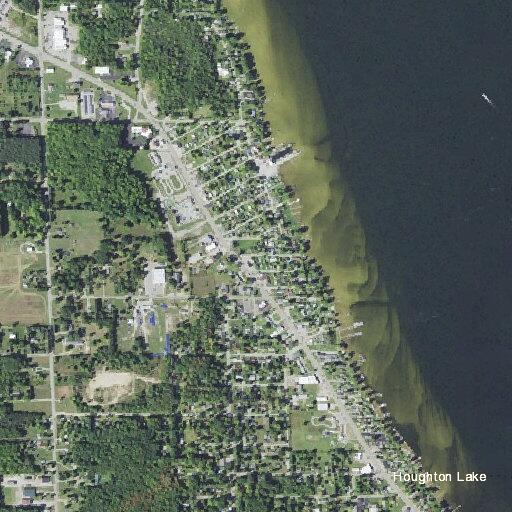 Disabled vehicle awaiting tow near Houghton Lake
