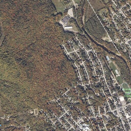 Elderly female experiencing back pain near Penobscot Street, Rumford
