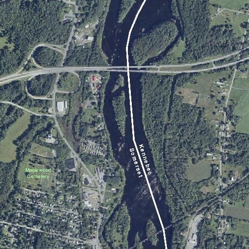 Dead deer blocking roadway near Skowhegan Road