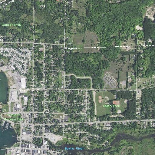 Traffic stop on Poplar Street in Boyne City