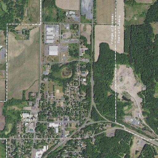 Hit-and-run crash damages property near highway