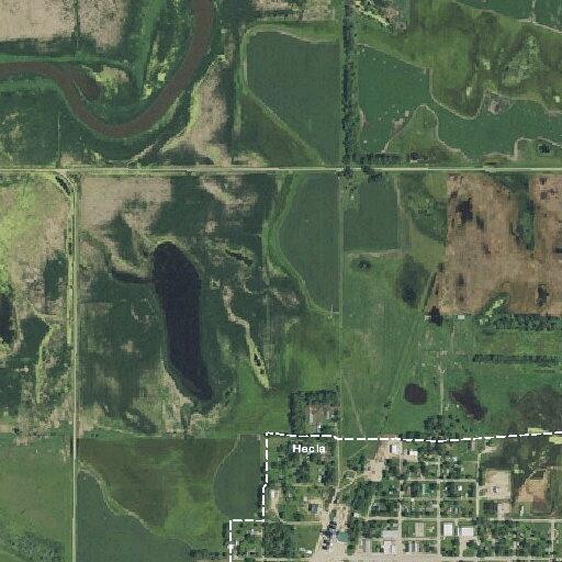 Flood detour route set up near courthouse in Hecla