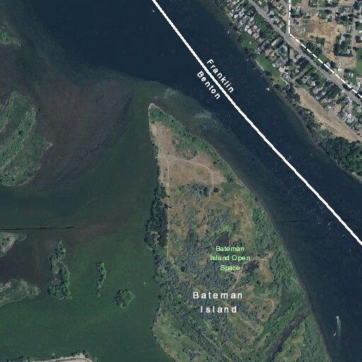 Water rescue operation near Bateman Island