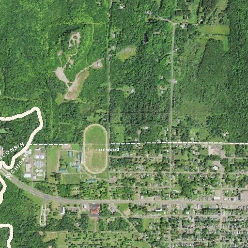 Elderly man reports abdominal pain near Ironwood