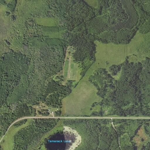 Large sinkhole blocking road near County Road 49