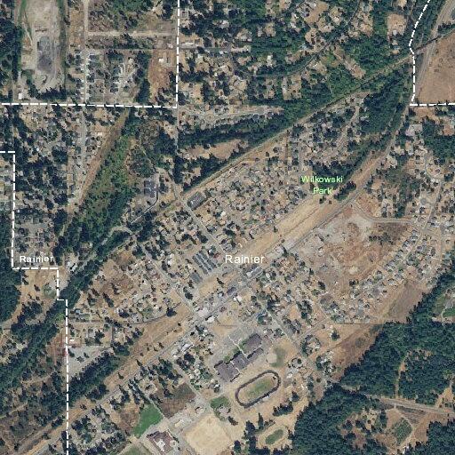 Vehicle crash debris near Rainier Elementary
