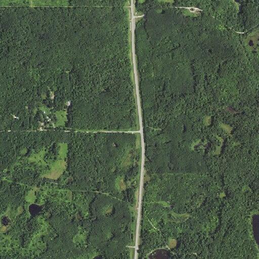 Woman with large cut on lower leg at county highway