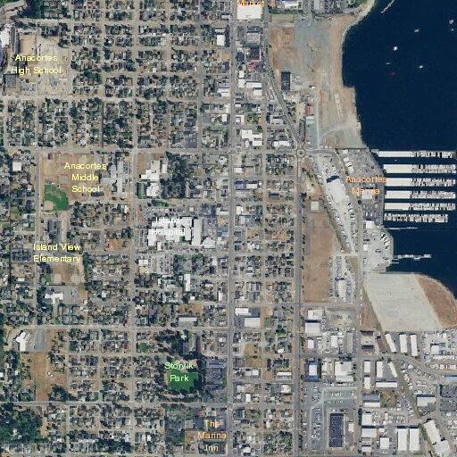 Elderly woman having trouble breathing near Anacortes