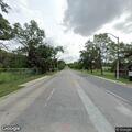 Hole in roadway at Falls and Cross Keys