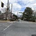 Traffic stop involving black Tesla on Peachtree Road