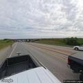 Two-vehicle crash blocking turnpike entrance