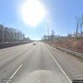 Disabled vehicle with flat tire on I-285