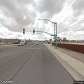 Flooded roadway blocks Highway 95 at Rancho