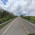 Dead deer blocking lane on County Route 16