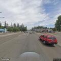 Vehicle reported driving on shoulder near gas station