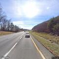 Person with knee pain at Virginia rest area