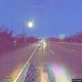 Traffic stop on damaged car with no license plate