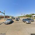 Officer clears traffic cone from intersection