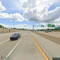 Traffic stop on dark blue Mazda on I-88