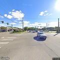 Traffic stop on blue Ford Focus at intersection