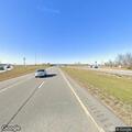 Tire debris blocking lane on I-40 westbound