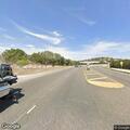 Abandoned state trailer causing traffic hazard