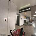 Man falls over bag at airport lobby, minor injury