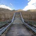 Person with broken ankle needs rescue at bridge