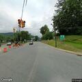 Backup from long red light at Woodstock intersection