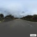 Young woman losing consciousness at front entrance